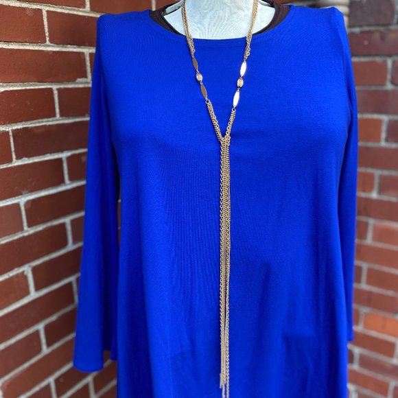 Eileen Fischer royal blue every day anywhere swing dress, beautiful! - Picture 4 of 4
